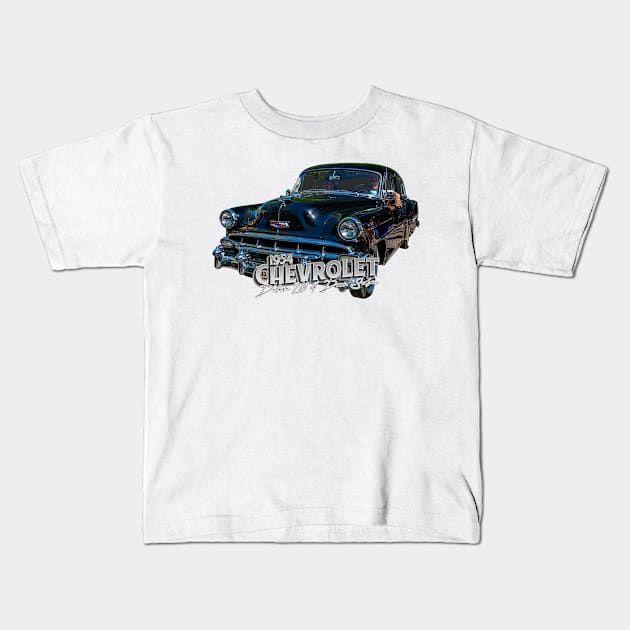 1954 Chevrolet Deluxe 210 4 Door Sedan Kids T-Shirt by Gestalt Imagery